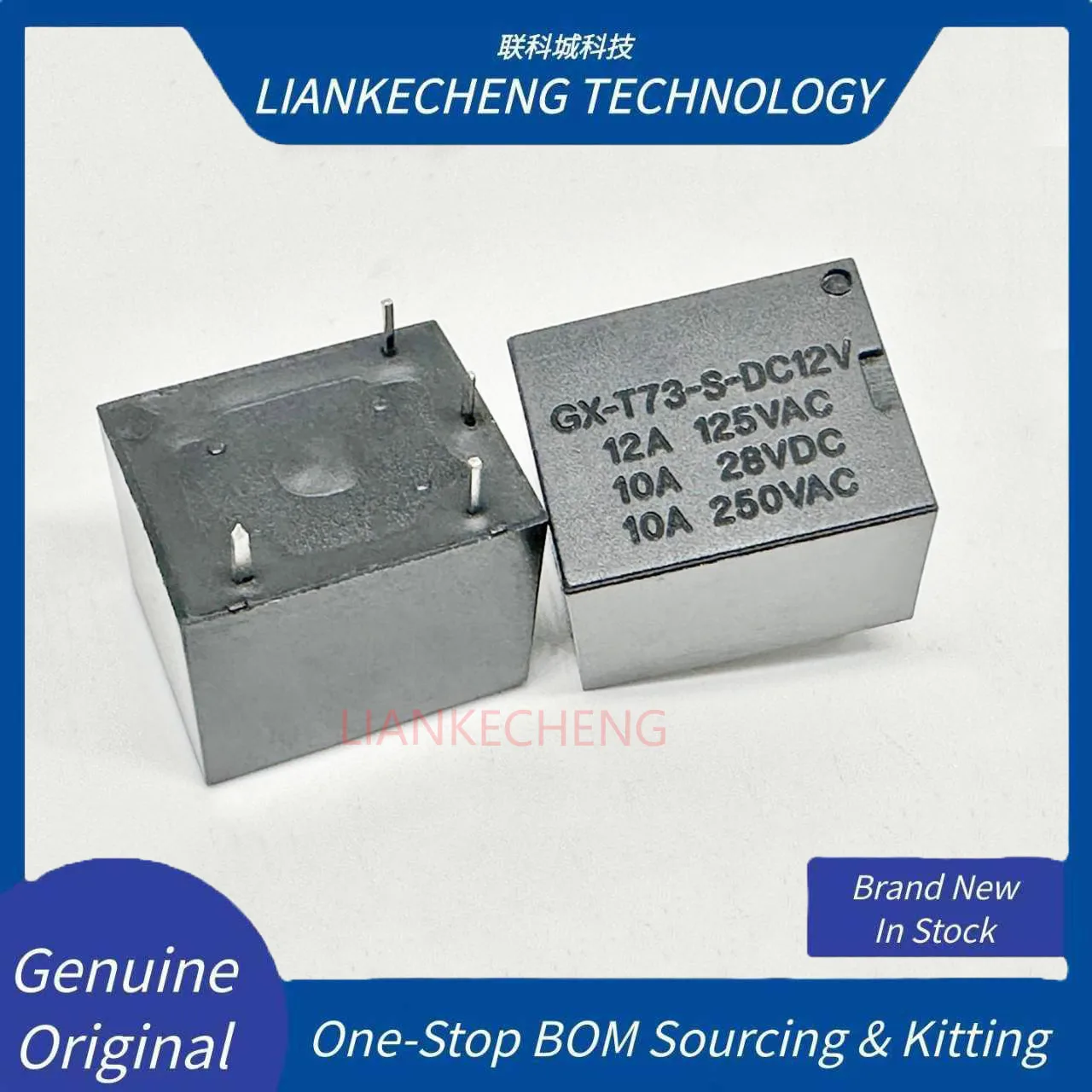 Совершенно новое оригинальное 4-контактное реле для бытовой техники Gx-T73-S-Dc12V T73-1A-12V-10A