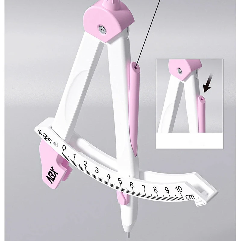High Precision Digital Display Compass Lockable Adjustable Geometry Instrument Accurate Circle Drawing For Student Stationery