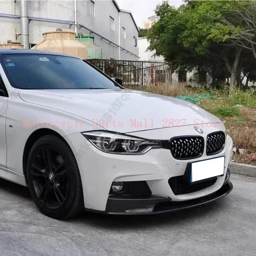 For BMW 3 Series F30 F31 M Sport 2012-2018 Black Car Front Bumper Spoiler Lip Splitter Body Kit Bumper Lip Chin Diffuser Guard