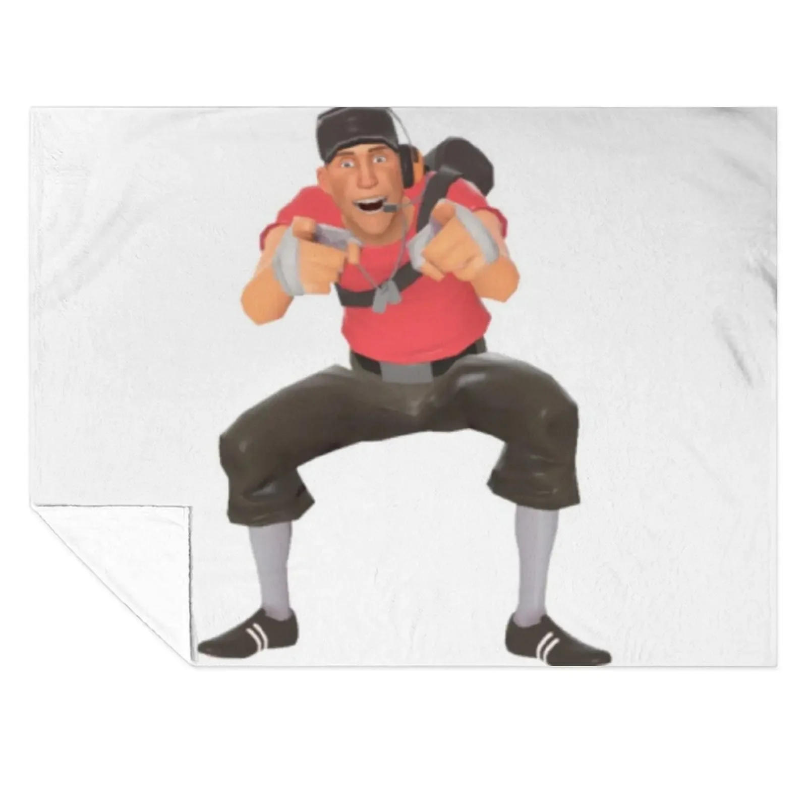 

tf2 scout laugh Throw Blanket warm winter funny gift Sofa Soft Plush Plaid Blankets