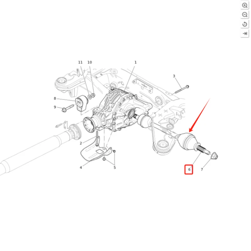 

670035262 670104207 Rear wheel left axle assembly The rear left half axle is suitable for Maserati quattroporte Ghibli 4WD