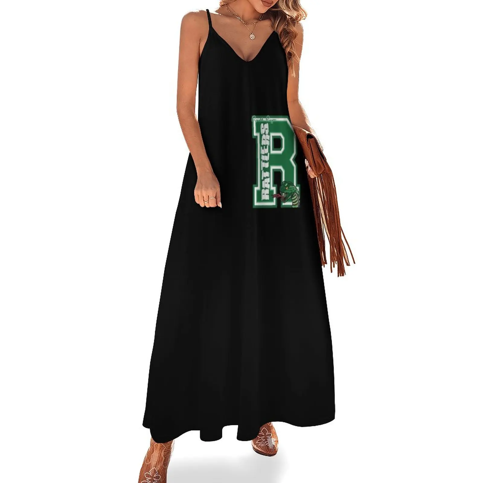 

RR Rattlers Black Collection Sleeveless Long Dress Women's summer suit Clothing Dress