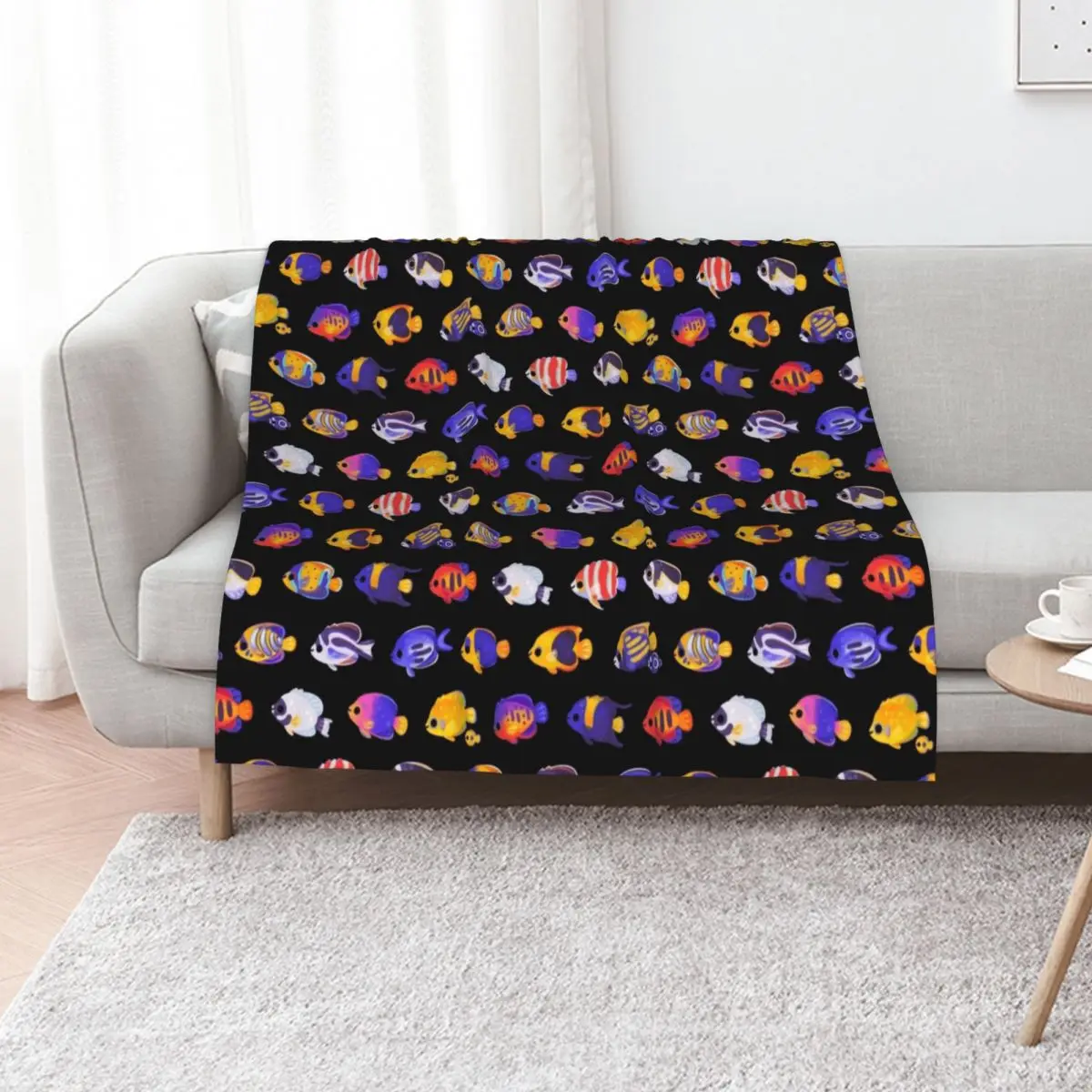 Angelfish! (marine) - name ver. Throw Blanket decorative Cute Soft Vintage For Sofa Thin for babies Blankets