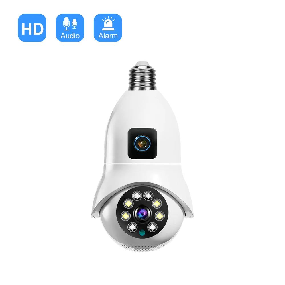 3MP Wifi E27 Bulb Camera IP CCTV Video Surveillance Camera Night Vision Wireless Home Camera Security Protection Baby Mini Cam