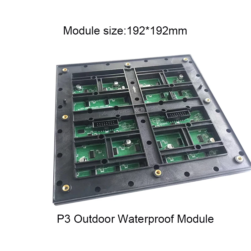 P3 Outdoor RGB LED Display Screen Module 192*192mm 1/16Scan 64*64dot High Brightness Outdoor waterproof IP65 LED Panel