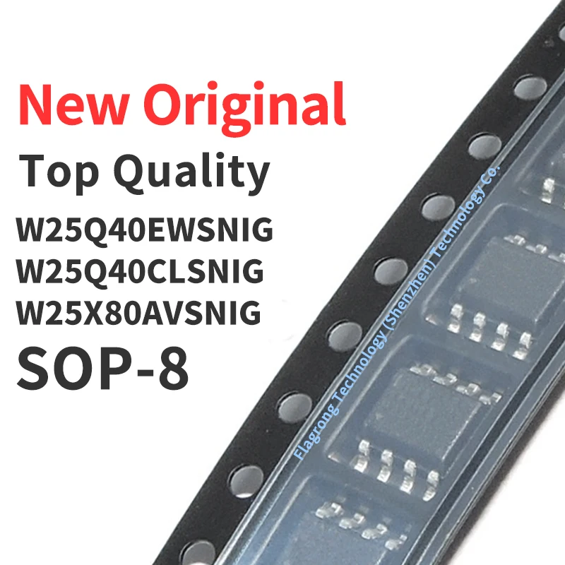 10 Pieces W25Q40EWSNIG W25Q40CLSNIG W25X80AVSNIG SOP-8 Chip IC New Original