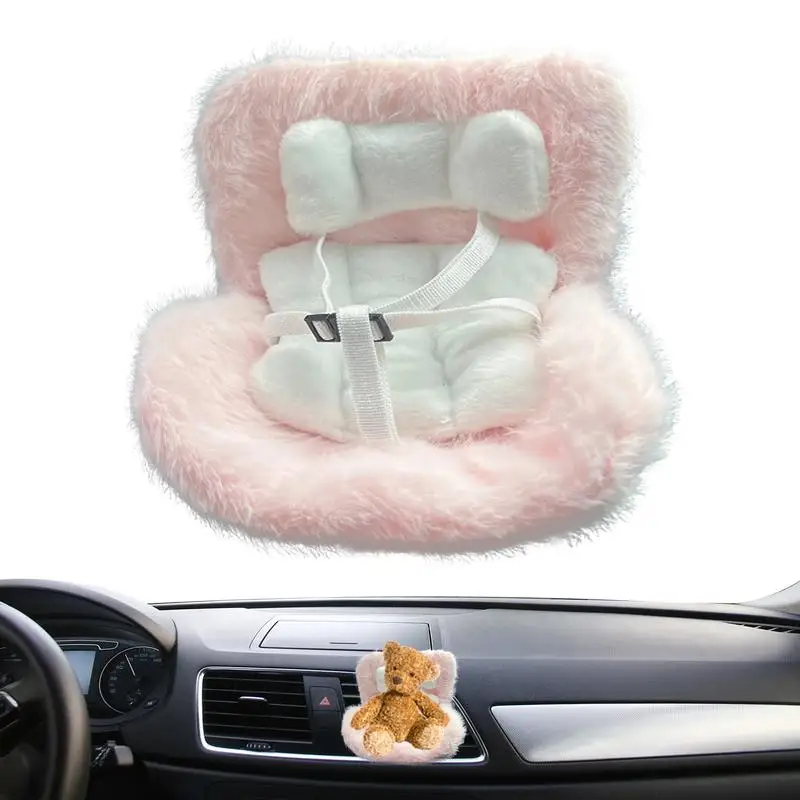 

Автокресло для плюшевых кукол Автомобильное безопасное сиденье для кукол Автомобильная игрушка Декор дисплея с вентиляционными отверстиями Зажим для автомобиля на колесах Седан