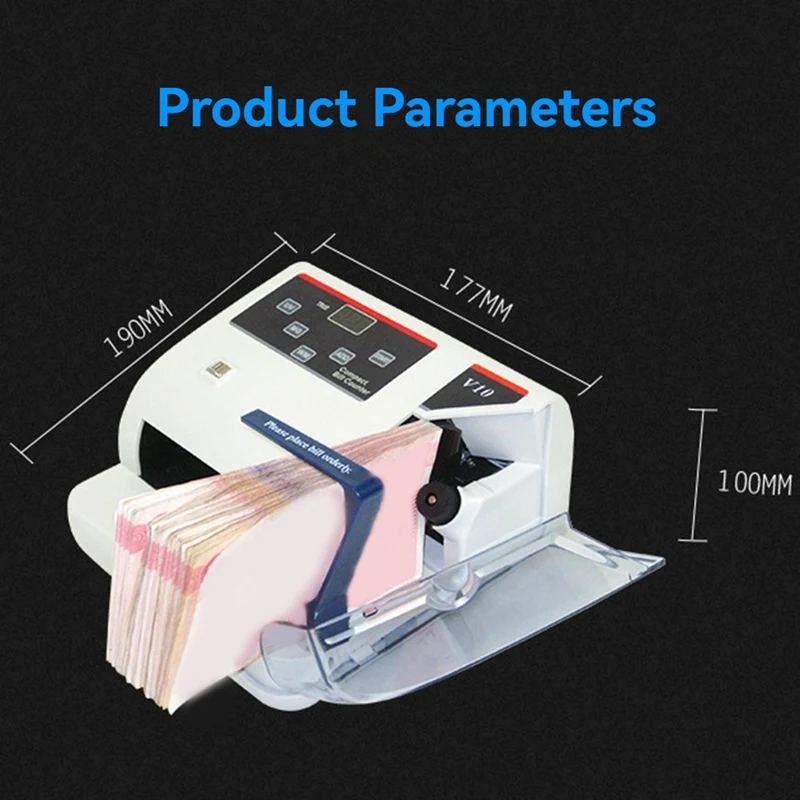 Portable Mini Money Counter with UV/MG/ Detection for Multi Currencies EU PLUG-A51M