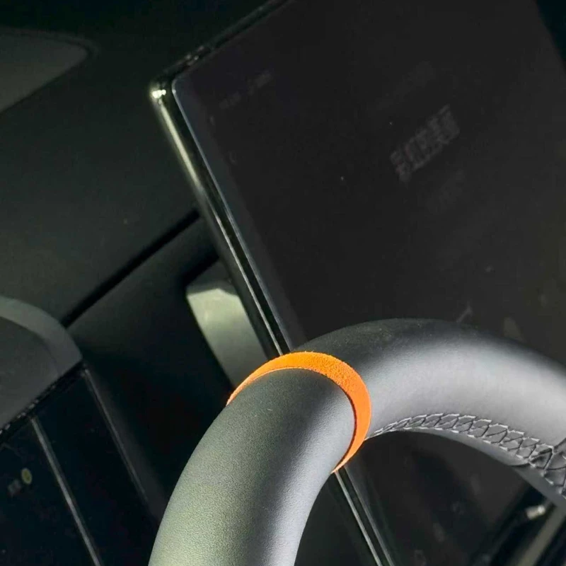 ملصق محاذاة عجلة القيادة من جلد الغزال لـ BYD Leopard 7 Titanium 7 ملحقات تعديل ديكور داخلية مضادة للخدش