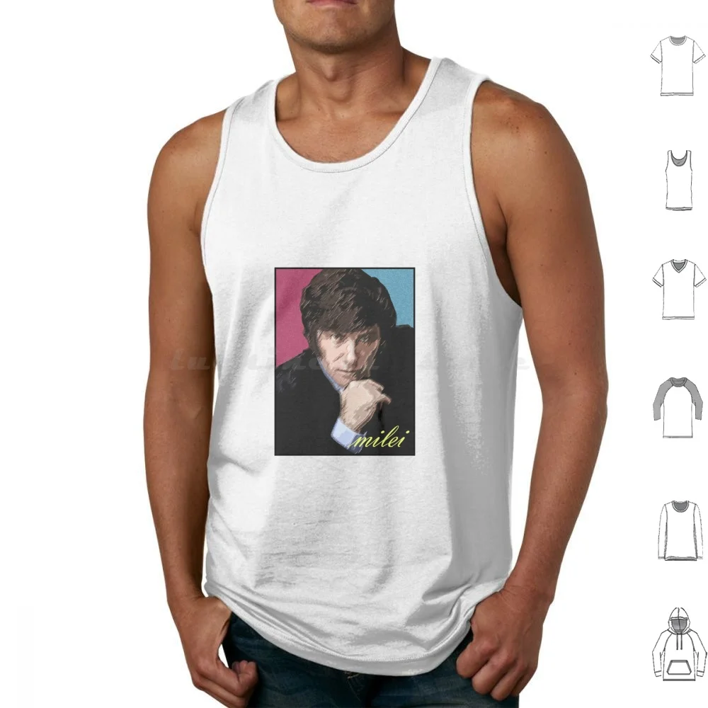 Milei Presidente de Argentina Póster Camisetas sin mangas Estampado Algodón Live Damn Milei Javier Javier Milei Libertador Liberal