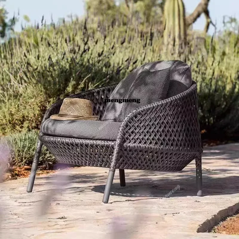 A114X  Couple Ordic Style Outdoor Chair Luxury Garden Balcony Backyard Indoor Chair Summer Playground Silla Nordica Home Furnitu