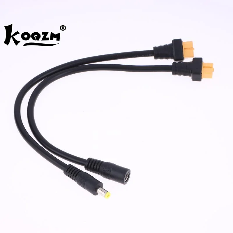 1 Piece Battery Charging Adapter Cables XT60 Male And Female Connector To DC5521/DC5525 Power Cable Adaptor 15AWG