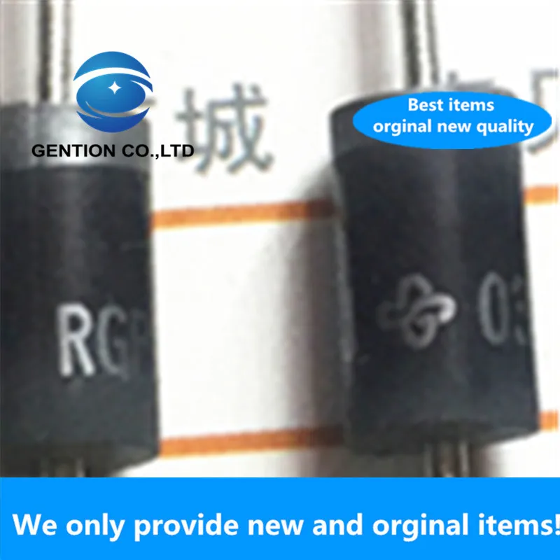 30PCS 100% New original RGP20J 2A 600V 250ns ultra fast recovery diode DO-15 genuine