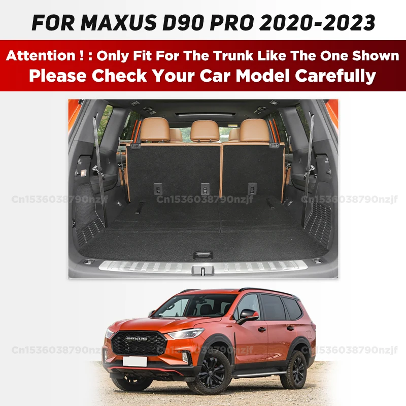 For MAXUS D90 Pro 7-Seat 2020 2022 2023 Auto Full Coverage Trunk Mat Car Cover Pad Cargo Liner Interior Accessories