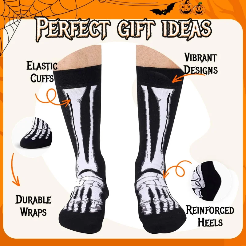 

Halloween Horror Gift Creative Men's Socks Teen Boys Doctor Skull Socks