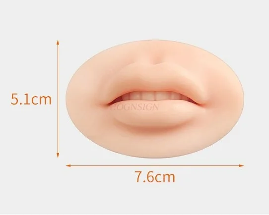 Stereoscopic Lip Module Embroidery Practice Leather Lip Silicone Solid Simulation 3D False Lip Skin