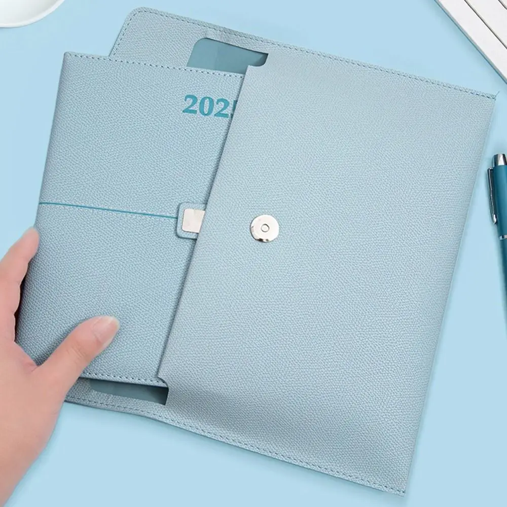 Leather Leather Document Pouch With Handle Large Capacity Briefcase A4 A5 File Organizer Pouch School Office