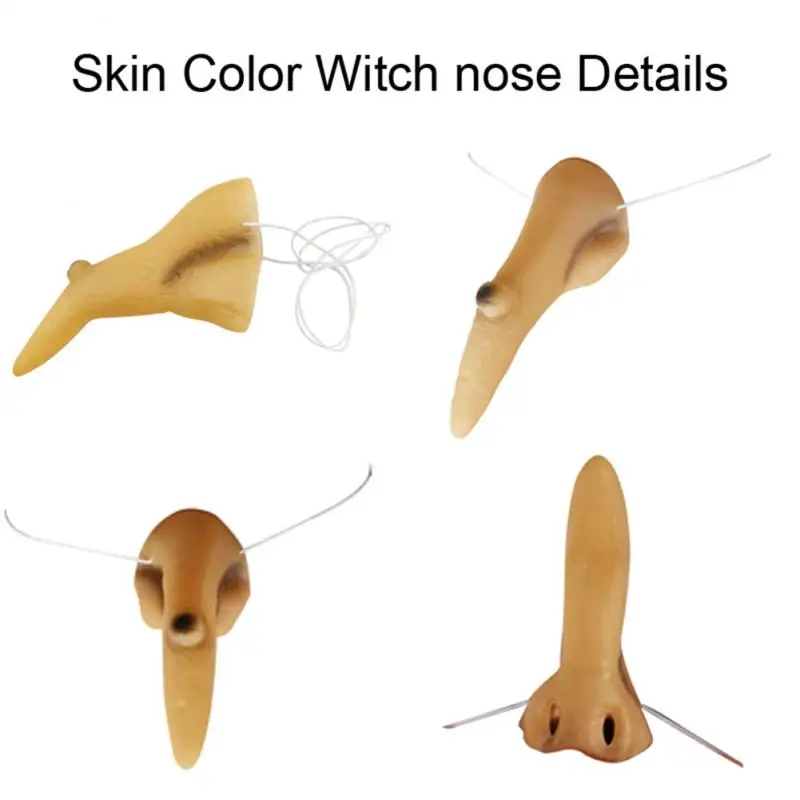 Dress Up Nose Retro Halloween Costume Accessories Wear Comfortable Fashion Wicked Witch Nose Cosplay Prop Funny Halloween Supply