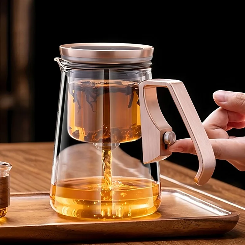 Tea cup tea separation teapot elegant cup household glass  separation cup magnetic filtration teapot tea set