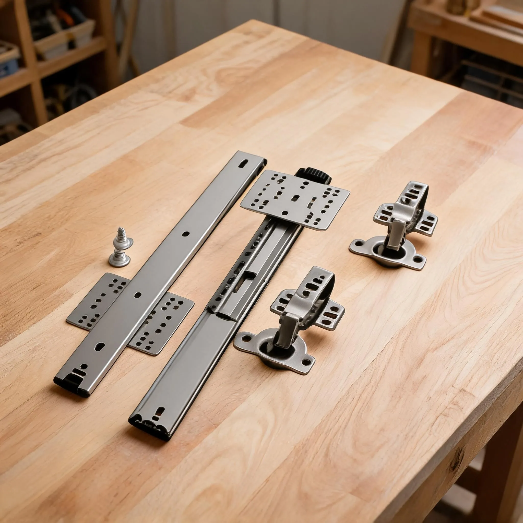 Silent Concealed Door Slide Rail Home Folding Rail Kit For Bookcase Kitchen Cabinet Pocket Door Rotation Door Hardware Tool