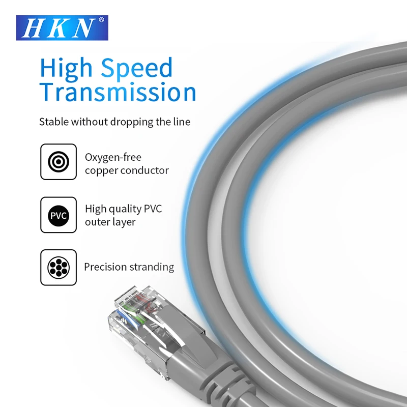 

Кабель Ethernet HKN CAT5E с нейлоновой оплеткой, сетевой шнур для ПК, модема, ноутбука, маршрутизатора PS 5, плоский кабель RJ45 Ethernet Cat 5