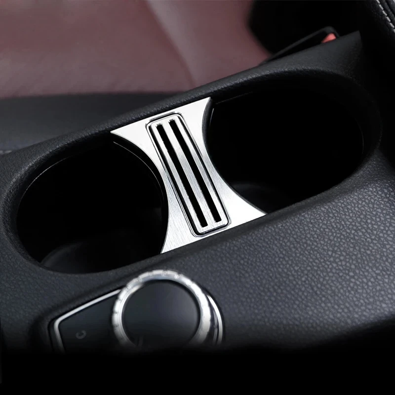

For Mercedes Benz A class CLA GLA W176 C117 accessories Car Center Console Ashtray Gear Shift Box Water Cup Holder Cover Trim