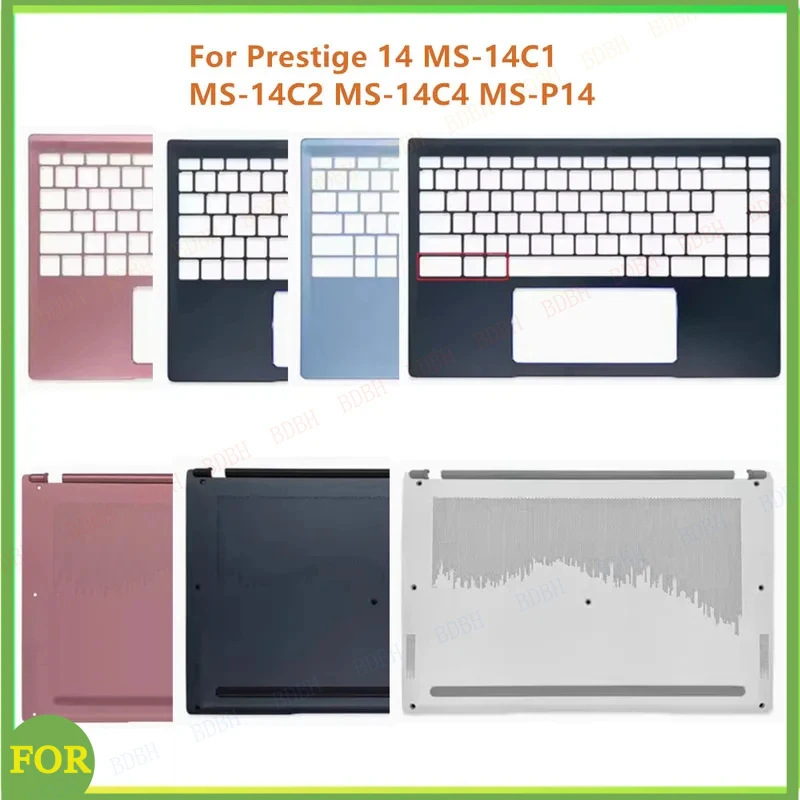 New Laptop Top Case Palmrest Upper Cover Bottom Cover Case For Prestige 14 MS-14C1  MS-14C2 MS-14C4 MS-P14 Shell