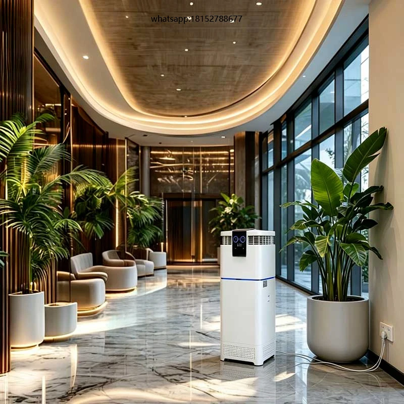 Commercial Negative Ion Air Purifier Humidify Smart Control App Controlled Office Use Air Quality Display