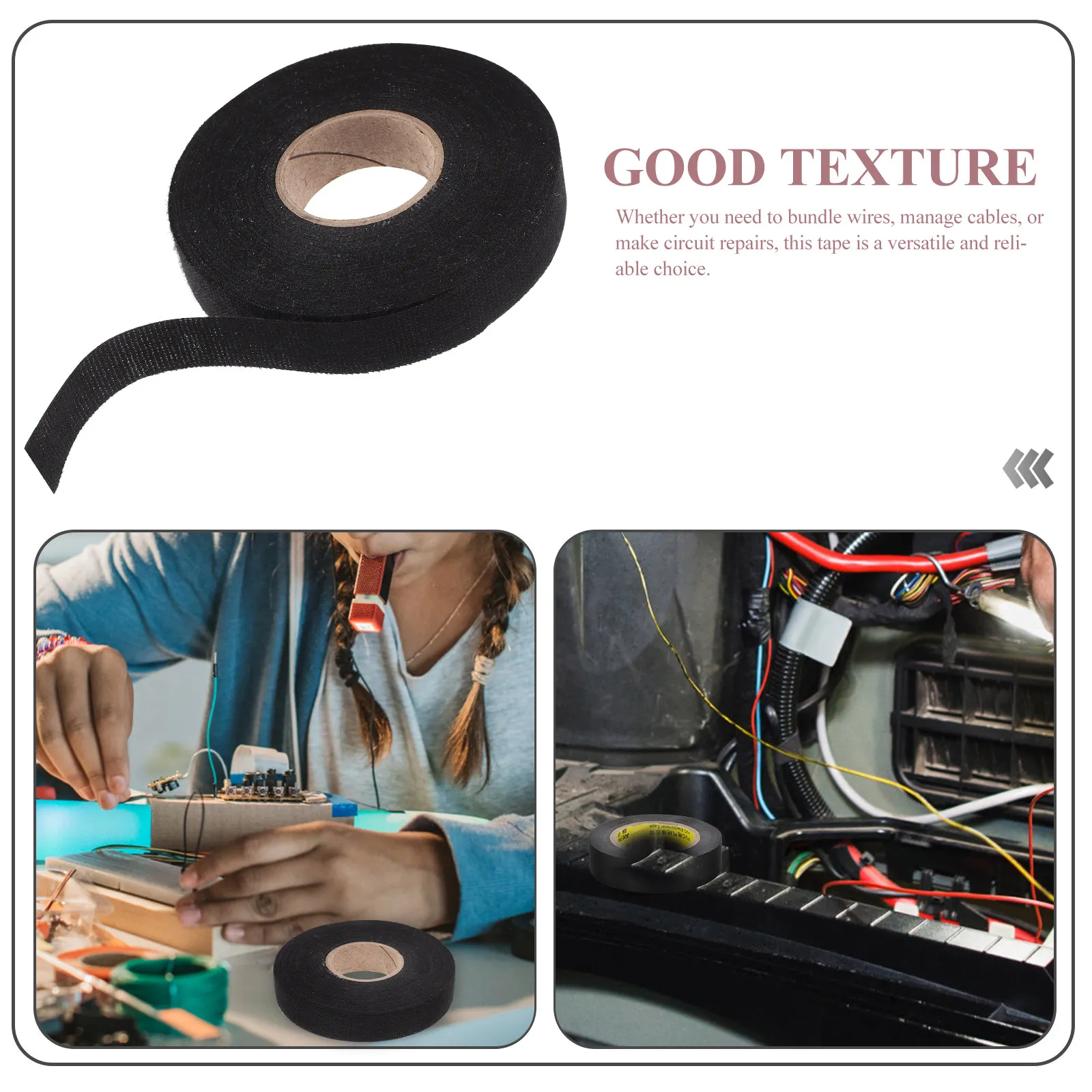 1 Roll Wide Electrical Tape Roll Industrial Grade Insulation Tape for Automotive Car Wire Outdoor Indoor Use High Heat