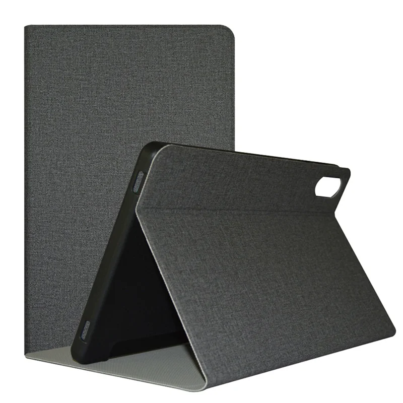 Capa pu para tablet p26t 10.1 polegadas couro pu + suporte para tablet tpu p26t capa de proteção de 10.1 polegadas cinza