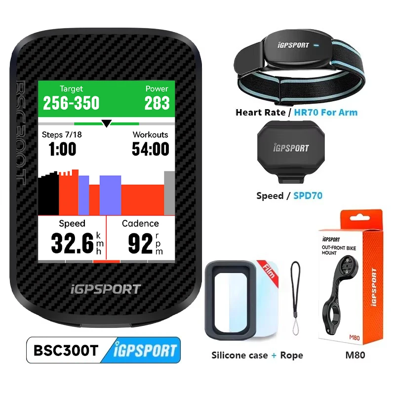 IGPSPORT BSC300T Touch-screen Bike Computer Wireless Speedometer