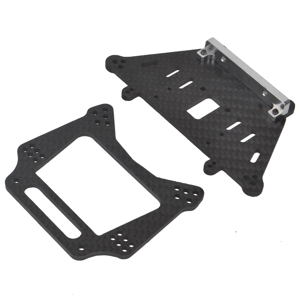 Carbon Fiber Front Rear Shock Tower Mounts for Traxxas Drag Slash C10 Upgrade Accessories