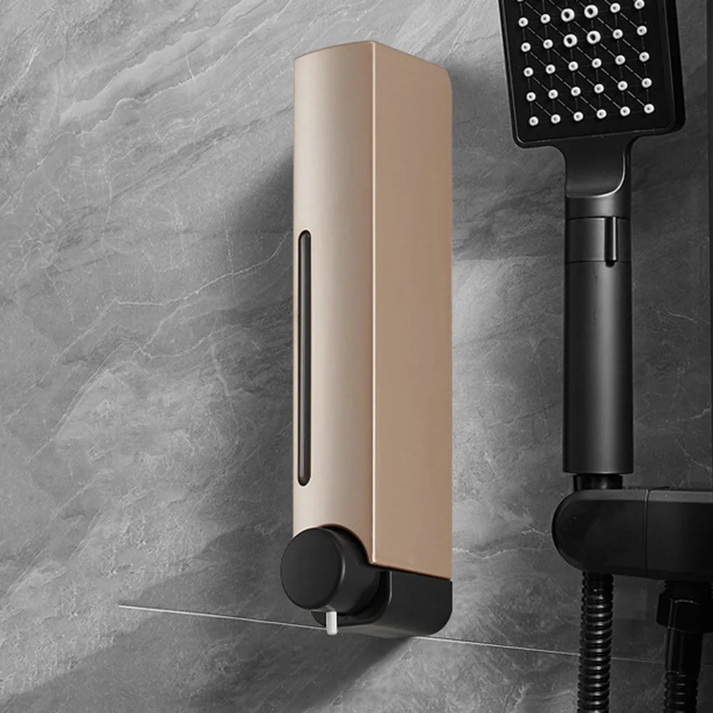 

Дозатор для жидкого мыла, 380 мл, многоразовый герметичный контейнер для шампуня, геля для душа, пластиковый настенный дозатор дезинфицирующего средства для рук