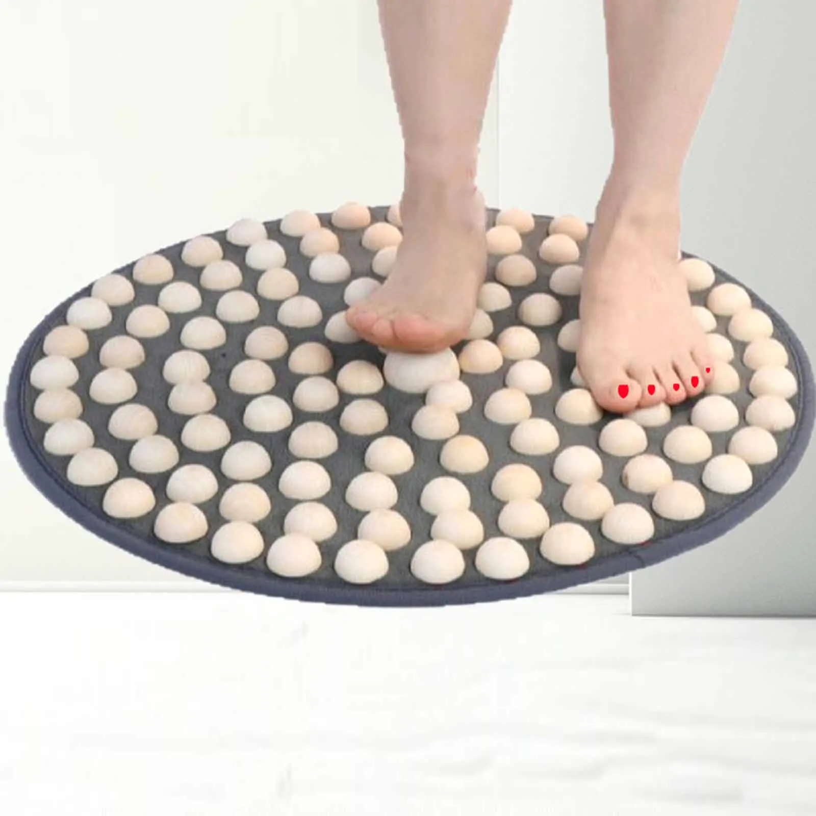 

Деревянный коврик для акупрессуры ног, эргономичный коврик для массажа ног для расслабления ног, доска для акупрессуры для медленного бега, педаль давления на ногу