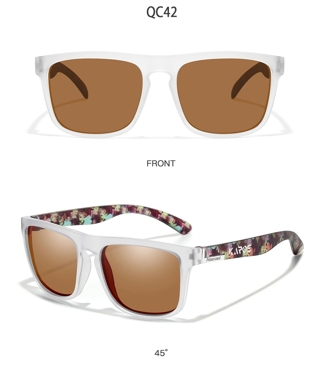 KAROS Männer/Frauen Polarisierte Sonnenbrille Quadratischen Spiegel Marke Design Luxus UV400 Sonnenschirm Unisex Angeln Fahren Radfahren Wandern – Detail 37