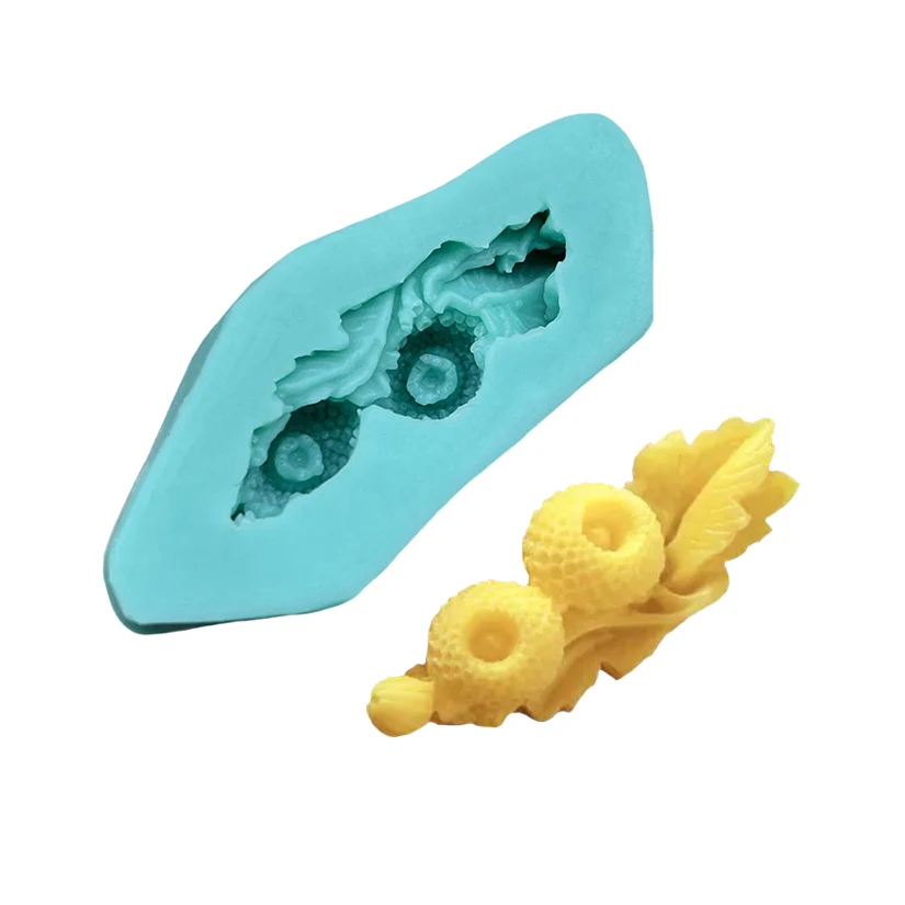 Acorn Flower Leaf Silicone Mold Sugarcraft Chocolate Cupcake Baking Mold Fondant Cake Decorating Tools