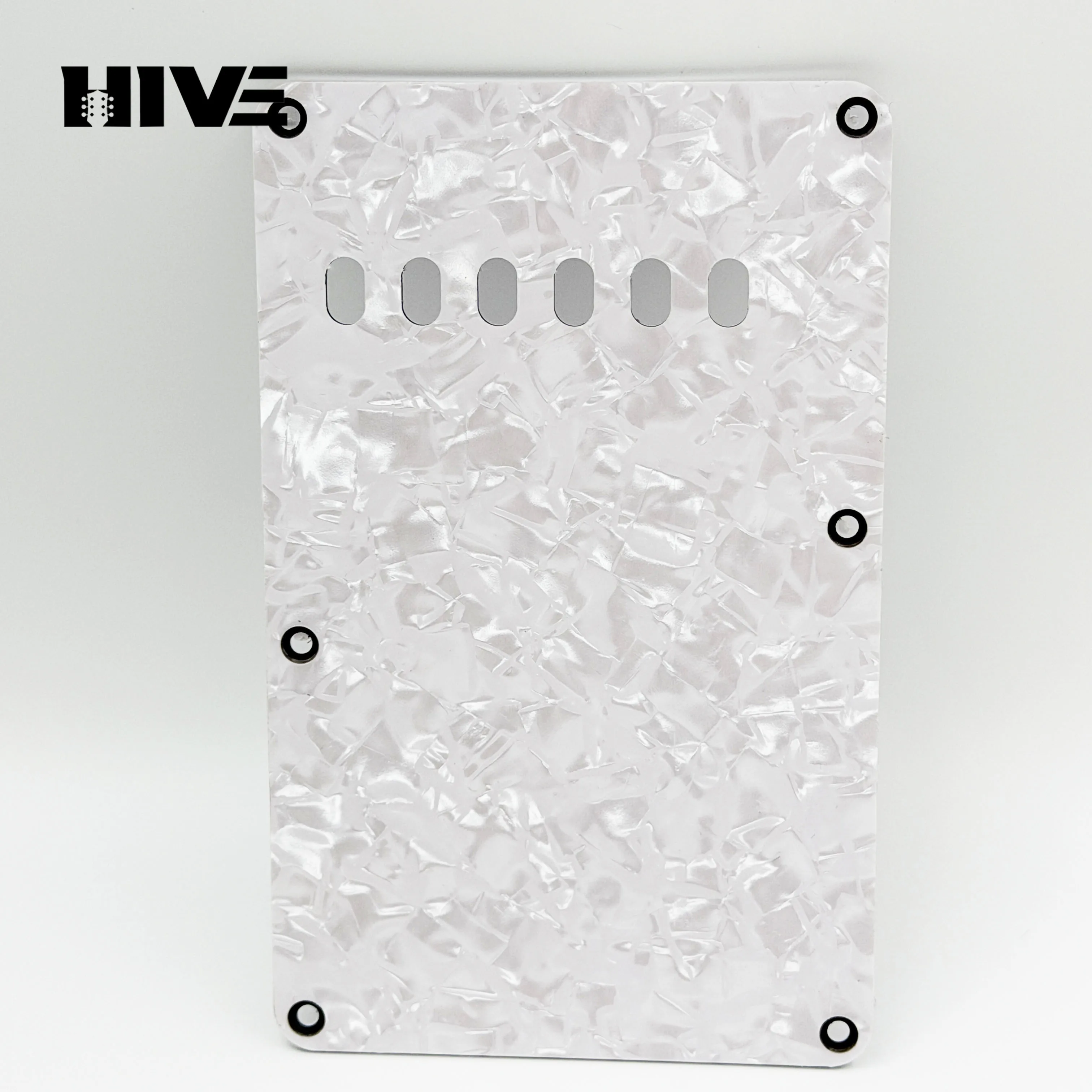 6-Hole 3-layer Electric Guitar Back Cover Plate PVC ST SQ Electric Guitar Vibrator Bridge Protective Cover Guitar Cover Plate
