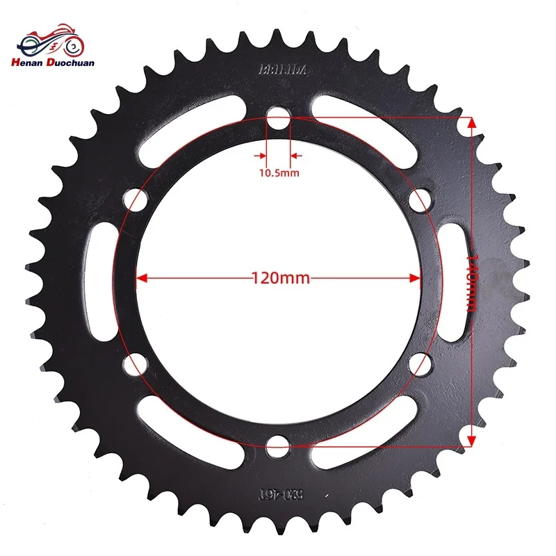 520 47T Motorcycle Rear Chain Sprocket For Yamaha WR250 10-14 WR450 2010-2016 YZF600 YZF600R Thunder Cat FZ400 4YR WR 250 450