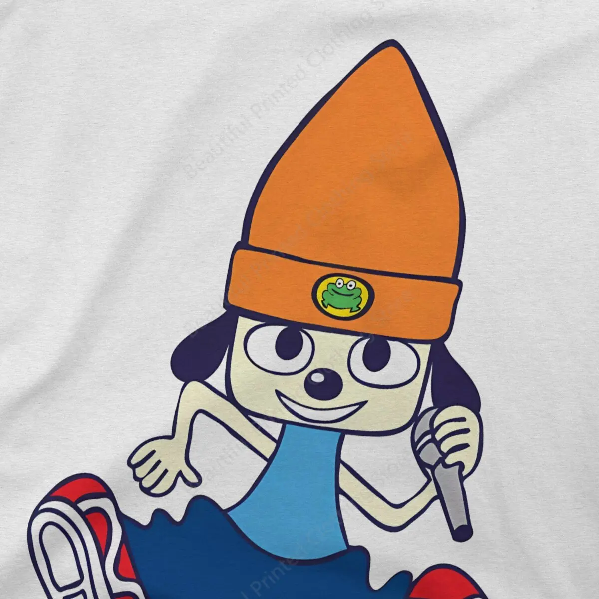 PaRappa The Rapper Mens T-Shirt 1990’s video game Funny Printing T-Shirts O-Neck Breathable Tee Cotton Fun Tees