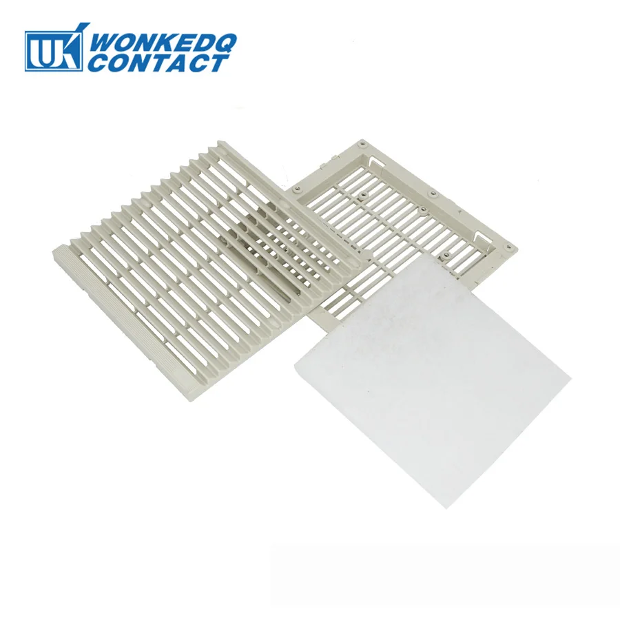 9806-300 Industrial Electrical Cabinet Ventilation Set Cover Dustproof Louver Blower Exhaust Cooler Filter Panel Without Fan