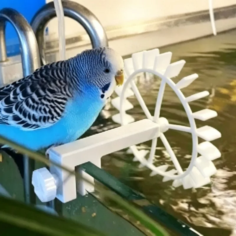 1set Aquarium Water Wheel Ornament, Fish Tank Outlet Flow Windmill Water Circulation Decor for Shrimp Fish Tank Remove Oil Film