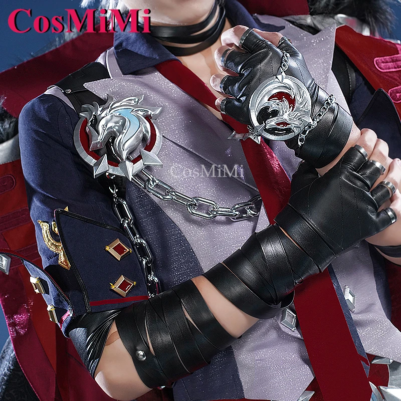 CosMiMi Wriothesley Cosplay Game Genshin Impact Costume Fashion Combat Uniforms Full Set Carnival Party Role Play Clothing S-3XL