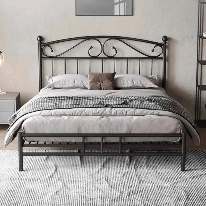 Nordic Modern Iron Base for Bed Simple Bedroom Bed Frame Home Interior Mattress Pallet Furniture Elegant Thickened Mattress Base