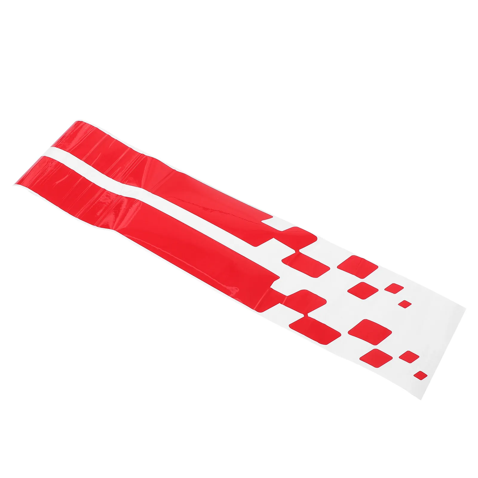 Universal Car Hood Decal Sticker Stripe Checkered Pattern PVC Automotive Exterior Decoration Scratch Protection Easy Apply