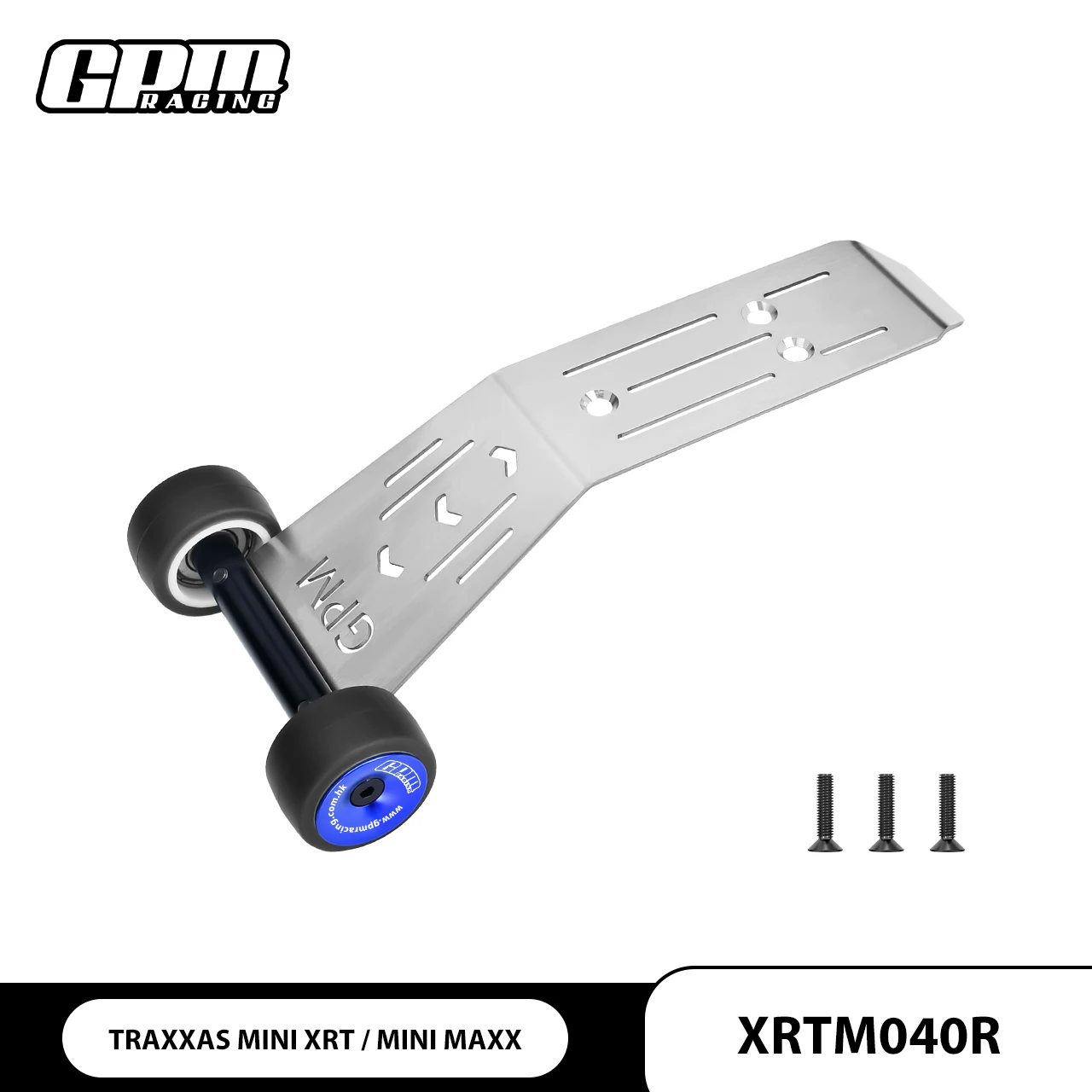 GPM الفولاذ المقاوم للصدأ تحمل Wheelie بار ل TRAXXAS Mini XRT Mini Maxx