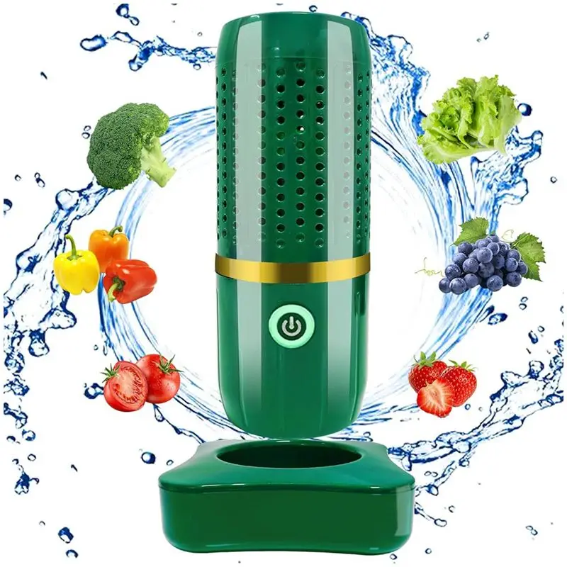 a50q-果物と野菜の洗浄機、充電式洗浄機、果物と野菜用、ポータブルミニフードクリーナー、グリーン