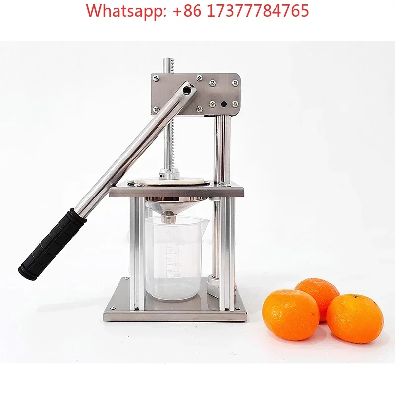 Manual orange juice press commercial stainless steel squeezed juice stall fresh squeeze rack and pinion labor-saving
