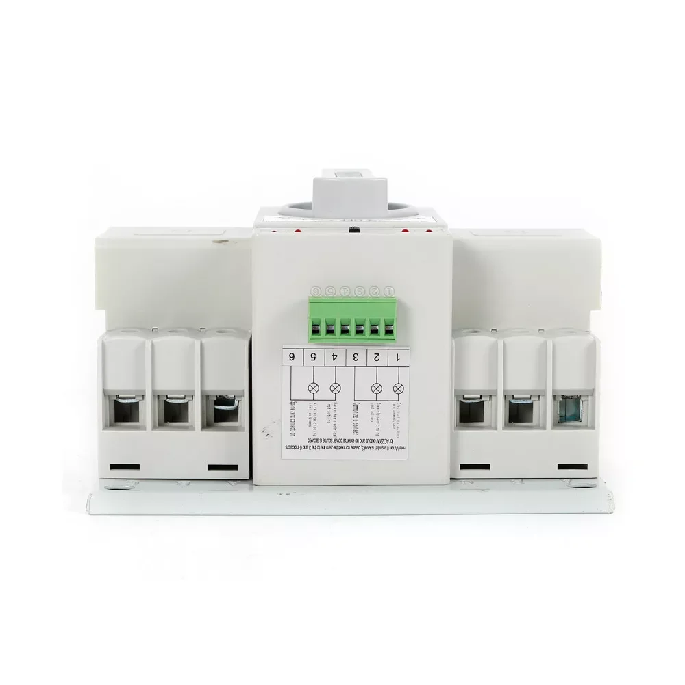 

63A 110V AC Dual Power Automatic Transfer Switch Manual Transfer Switch 2S Quickly Switch Electrical Selector Switches Dual Powe
