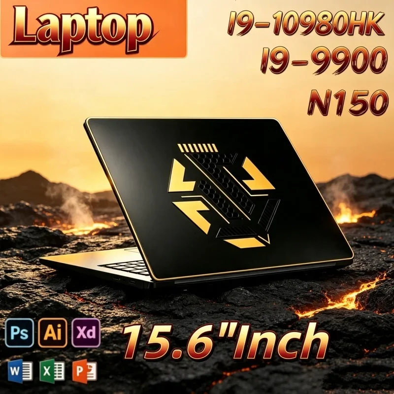Instant 15.6 Inch Laptop Intel I9‑10980HK&I9‑9900&N150 Windows 11 32GB M.2 2TB SSD Ultrabook Computer Portable PC Office Laptops