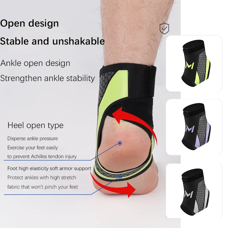 1 Pieza Tobillera Profesional Elástica Deportiva, Protectores de Tobillo Antidesgaste y Anti-fractura, Mangas de Compresión para Hombres y Mujeres, para Fútbol